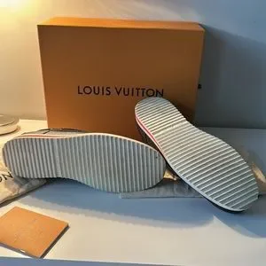 Like new in original box! Louis Vuitton shoes with canvas, red and black colors. Louis Vuitton | Shoes | Like New In Original Box Louis  main image 3